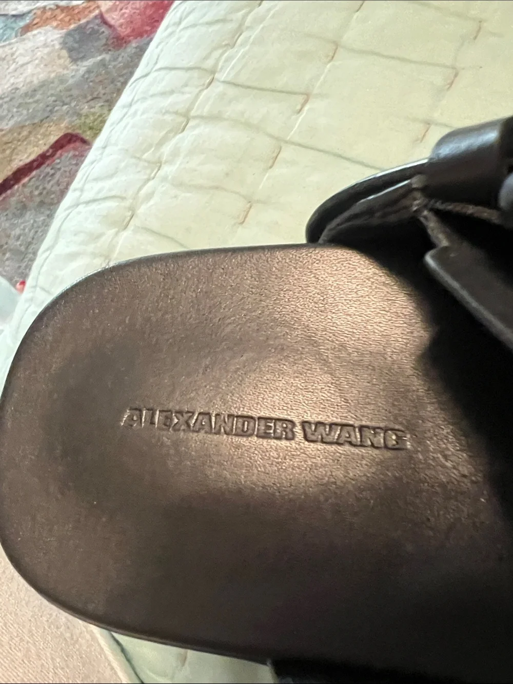 Alexander Wang  Double-Buckle Slide Sandals - Black 37.5